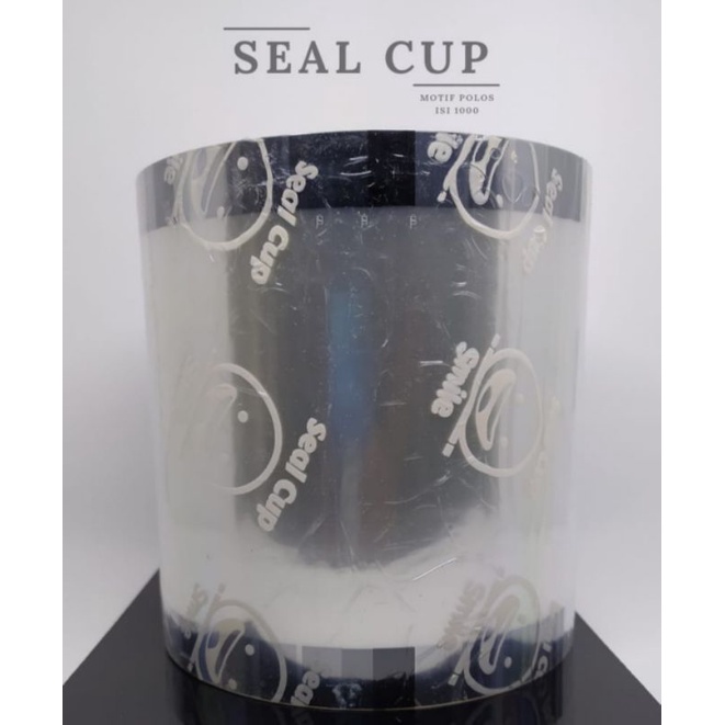 PLASTIK LID CUP SEALER CUP POLOS KARTUN BUAH DaunTeh SUKHAKU PLASTIK Cup Sealer seal polos 1000 cup gelas lid tutup gelas  cup seal Plastik lid sealer cup isi 1000