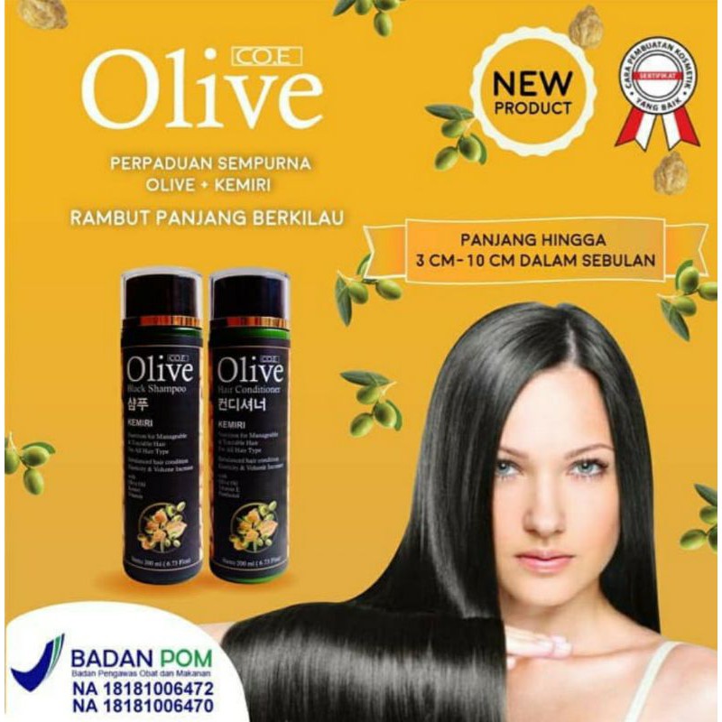 Co.e. Olive Black Shampo Kemiri by SYB Original 100%