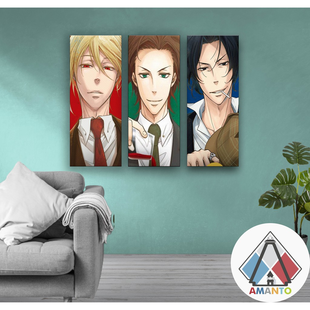POSTER KAYU MORIARTY THE PATRIOT WILLIAM SHERLOCK YUUKOKU MORIARTY THE PATRIOT POSTER DINDING ANIME
