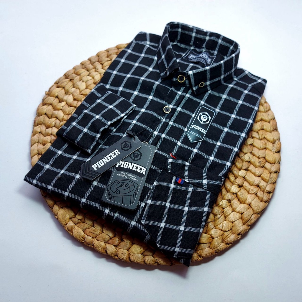 Pridemerchandise - Kemeja Flanel Pria Lengan Panjang Kemeja Planel Pria Lengan Panjang Flanel Pria L