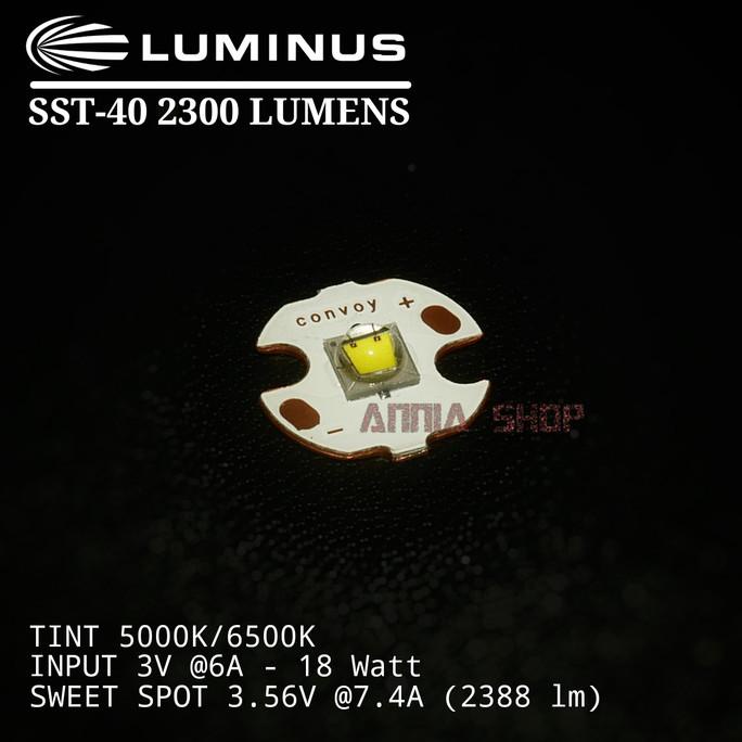 LUMINUS SST40-W SST40 LED EMITTER TEMBAGA DTP COPPER 16MM PUTIH WHITE
