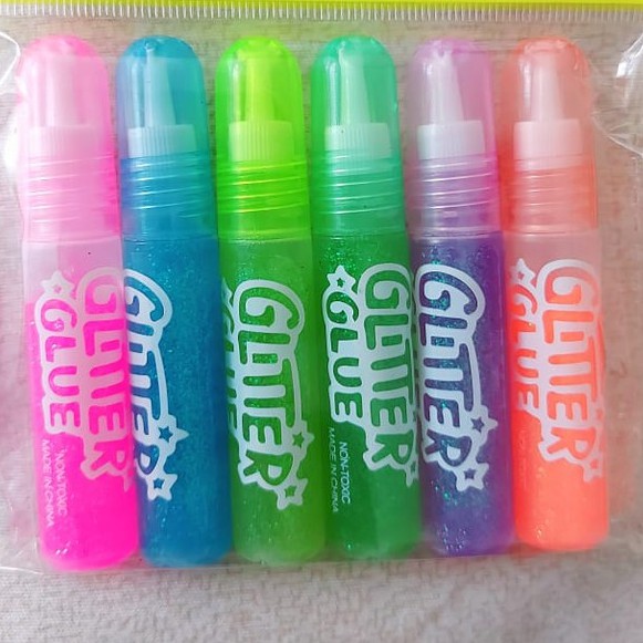 

Lem Kertas Glitter Fine Glue Warna-Warni Ukuran 10 ml