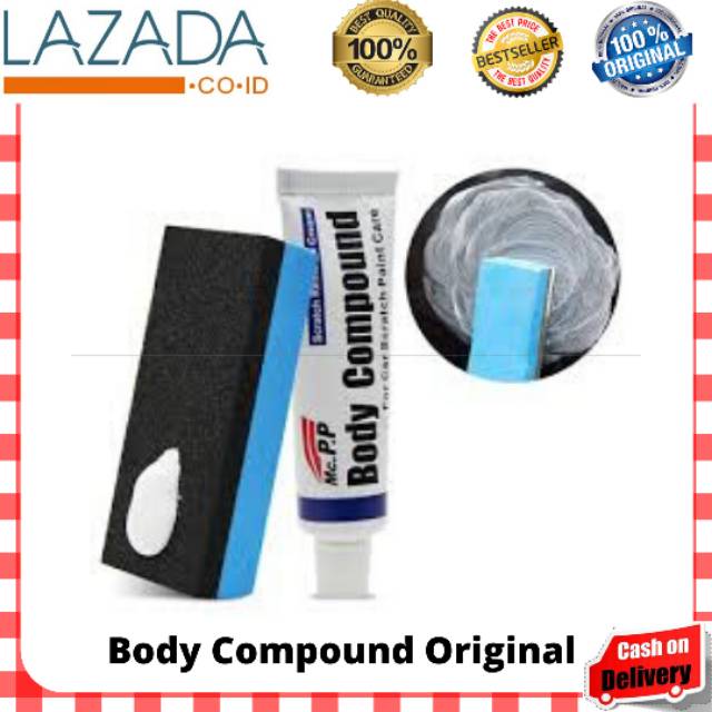 BODY COMPOUND Original Body Compound Kompon Poles Mobil Motor Tube Penghilang Baret Goresan Original