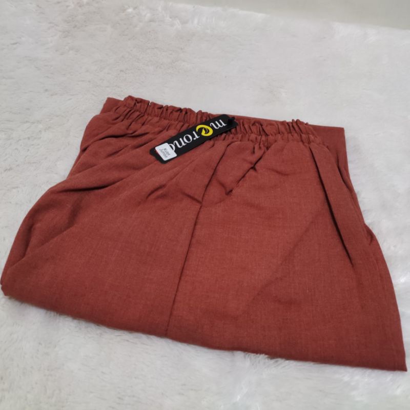 Celana Kulot Wanita Jumbo dan Standar SUPER PREMIUM Katun Supernova Bawahan Wanita Berkualitas-Peach