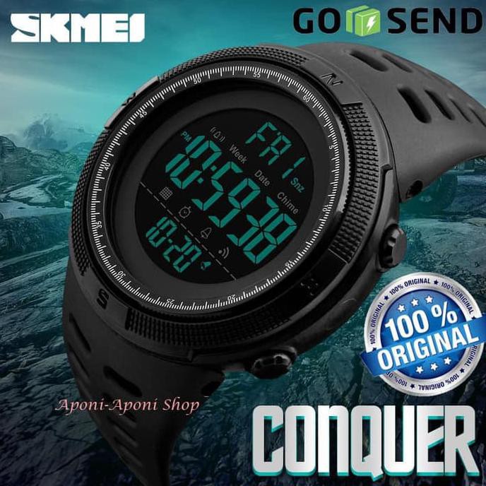 TERJANGKAU JAM TANGAN PRIA SPORT SKMEI 1251 ORIGINAL ANTI AIR 50M / SUUNTO EIGER - ALL BLACK