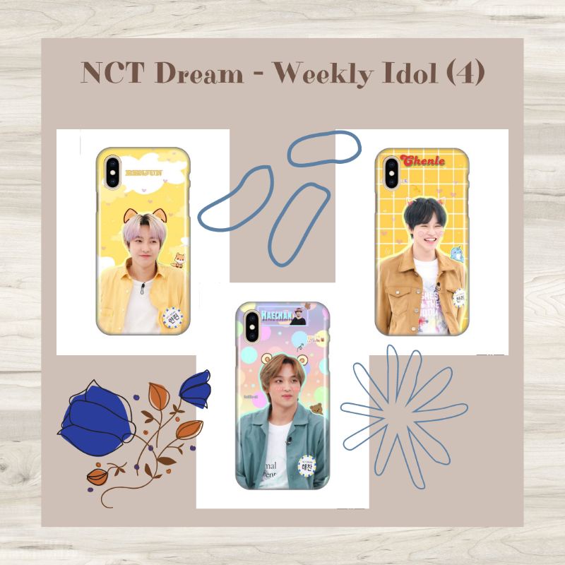 (NCT DREAM) Case NCT Dream Weekly Idol 4 Edition Softcase Anticrack Renjun Jeno Jaemin Chenle Jisung