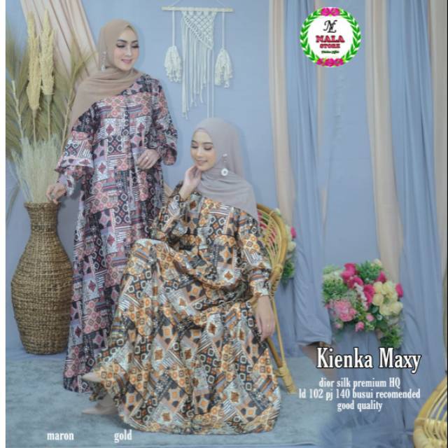 Kienka maxy kenka maxy gamis muslim dior silk premium HQ