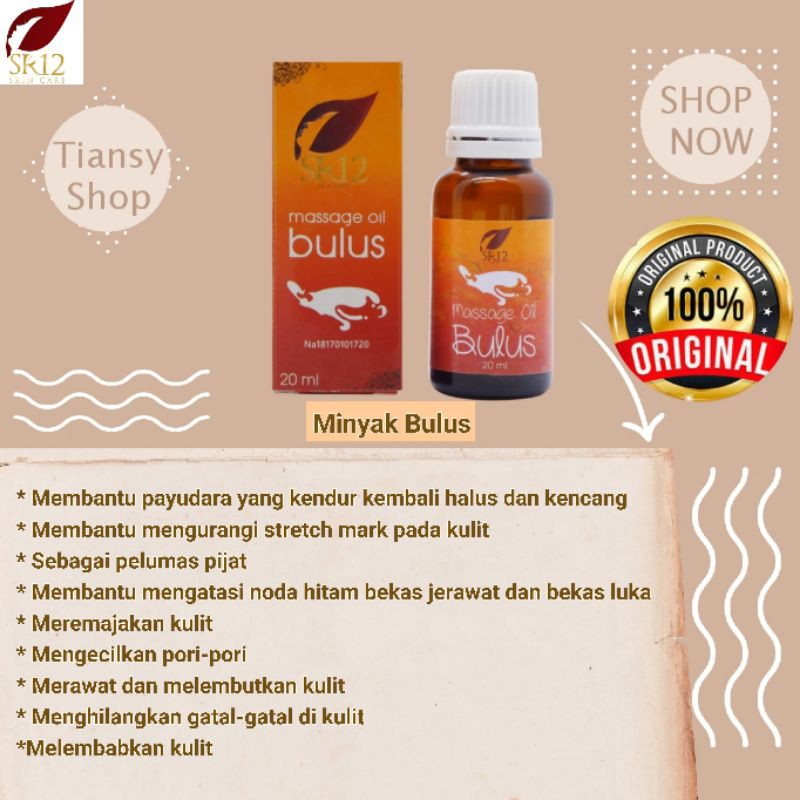 Sr12 Minyak Bulus Massage Oil Bulus Shopee Indonesia