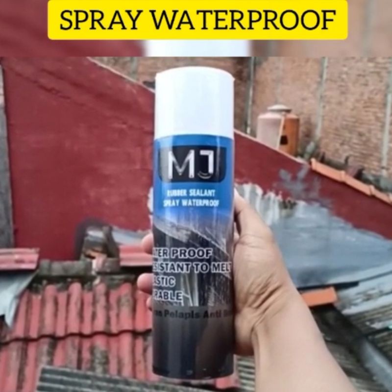 MJ Rubber Sealant Spray Waterproof / Penambal bocor atap genteng tembok dak beton