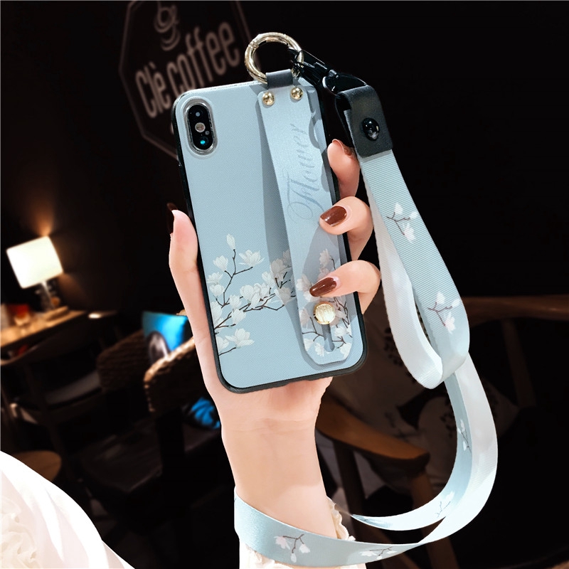 Casing Softcase Iphone X 8 Plus Xsmax Tipe 6 Gambar Perempuan Dengan Tali Gantungan Leher Shopee Indonesia