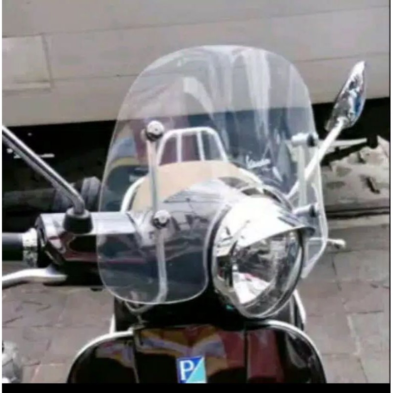 Flyscreen / windshield Vespa GTS 150 dan GTS 300 / aksesoris Vespa