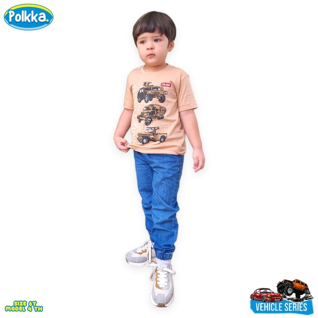 Kaos anak anak motif Vehicles by Polkka | DUO KRUCILS