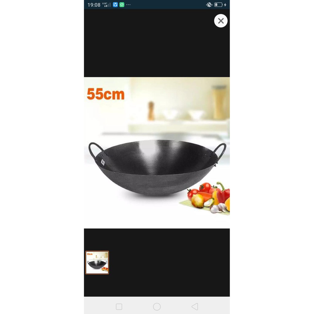 Wajan Panci Besi 55 Cm - Terbaik 