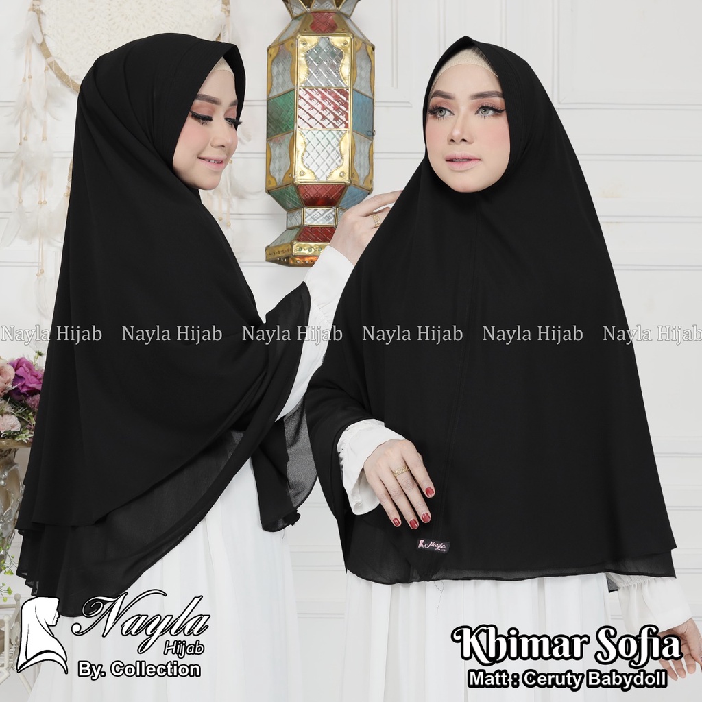 KHIMAR CERUTY BABYDOLL KHIMAR CERUTY SOFIA JUMBO NAYLA HIJA'B