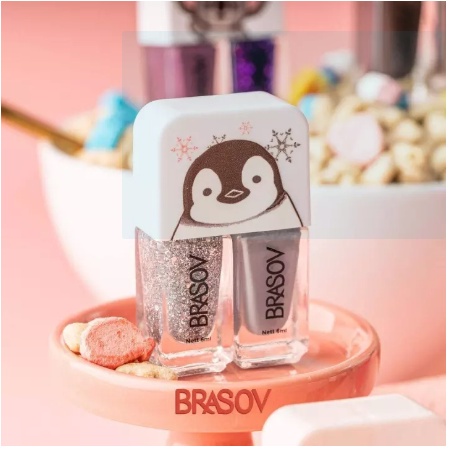 ⭐BAGUS⭐ BRASOV Kutek 2 in 1 | Nail Polish Cat Kuku