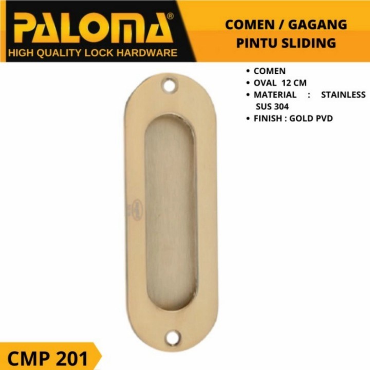 COMEN PALOMA CMP 201 GOLD HANDLE PINTU SLIDING HANDLE GESER 12CM