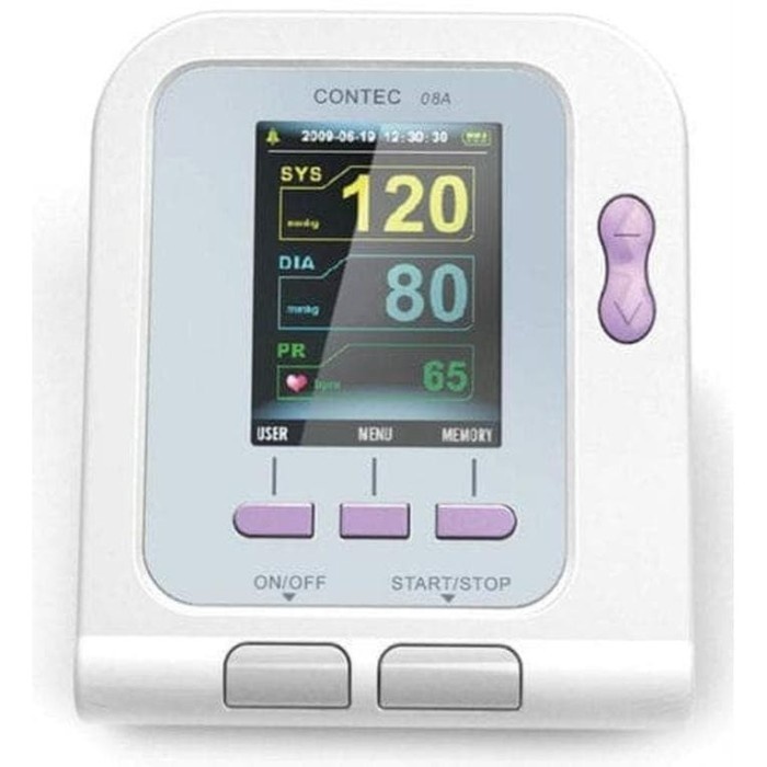 New DIGITAL BLOOD PRESSURE MONITOR NIBP + SPO2 probe +Software