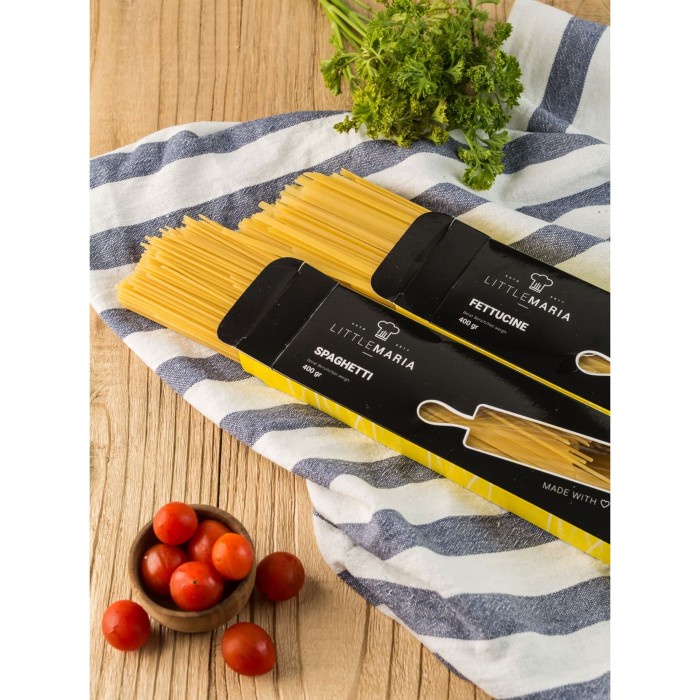 

pasta-aneka- littlemaria pasta fettucine 400g 6-8portions -aneka-pasta.