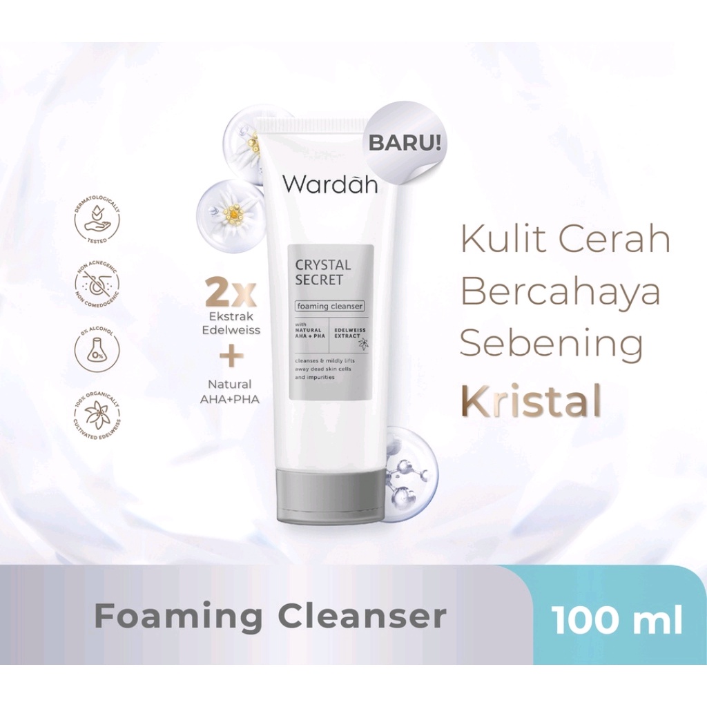 ❤️ GROSIR ❤️ Wardah Crystal Secret Foaming Cleanser 100ml