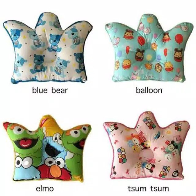 Baby Hai Bantal Bayi Peang Motif Crown