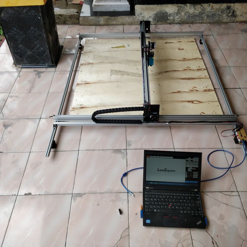 Cnc laser 3500mw upgrade body drag chain kabel rapi dan lainnya bisa custom sesuai keinginan anda