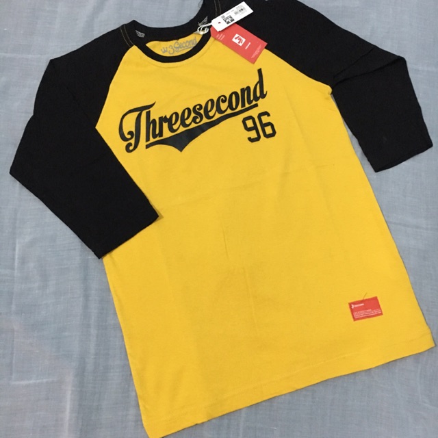 Kaos Pria/Wanita 3Second Raglan