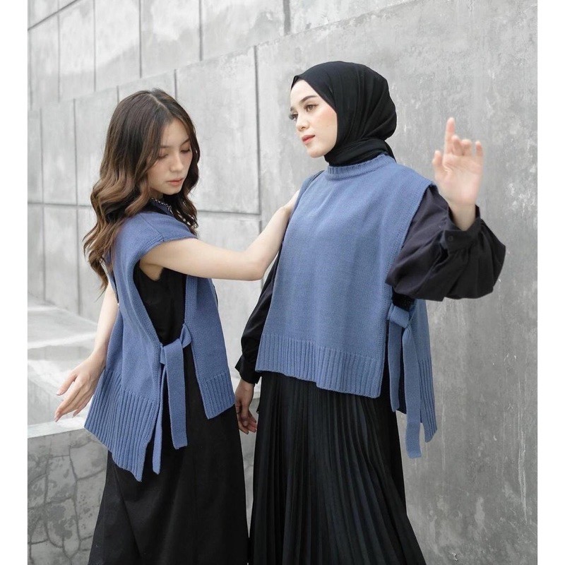 VEST ROMPI RAJUT TALI / VEST KNIT OUTER