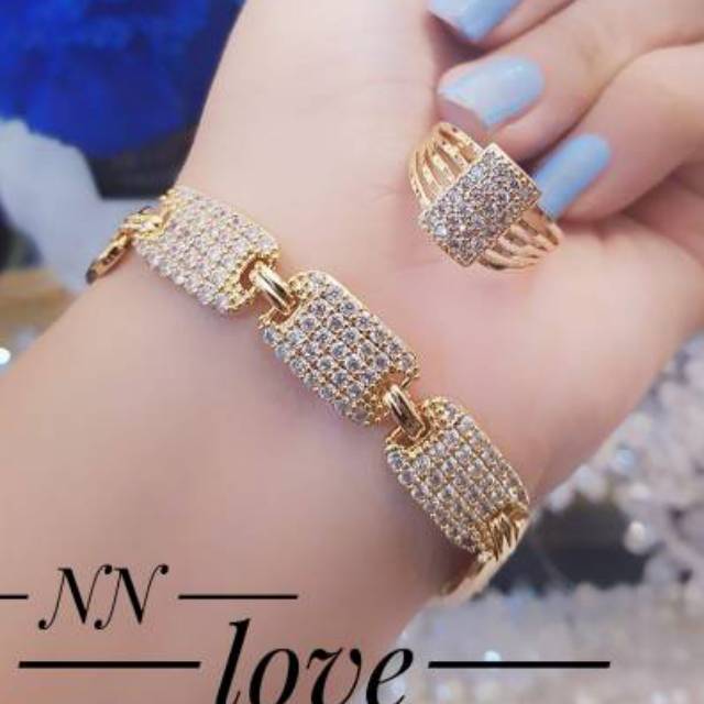 Xuping set perhiasan lapis emas 24k 3017