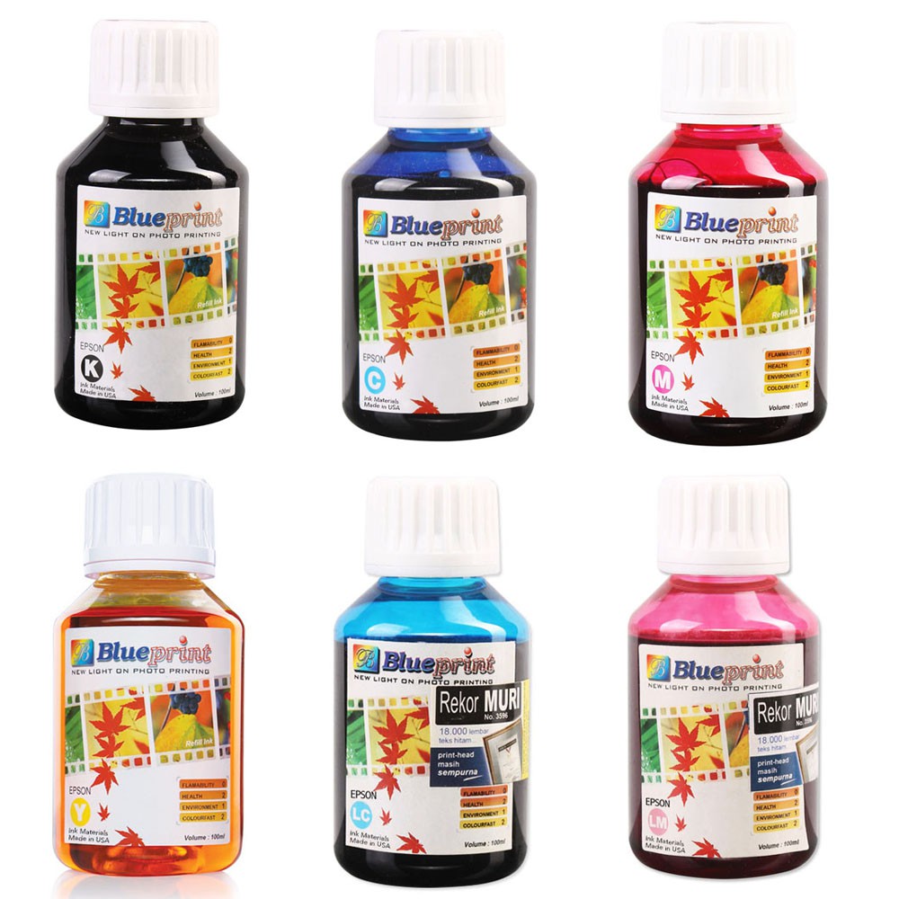 Blueprint Bulk Ink Tinta Botol 100ml Epson 6 Warna