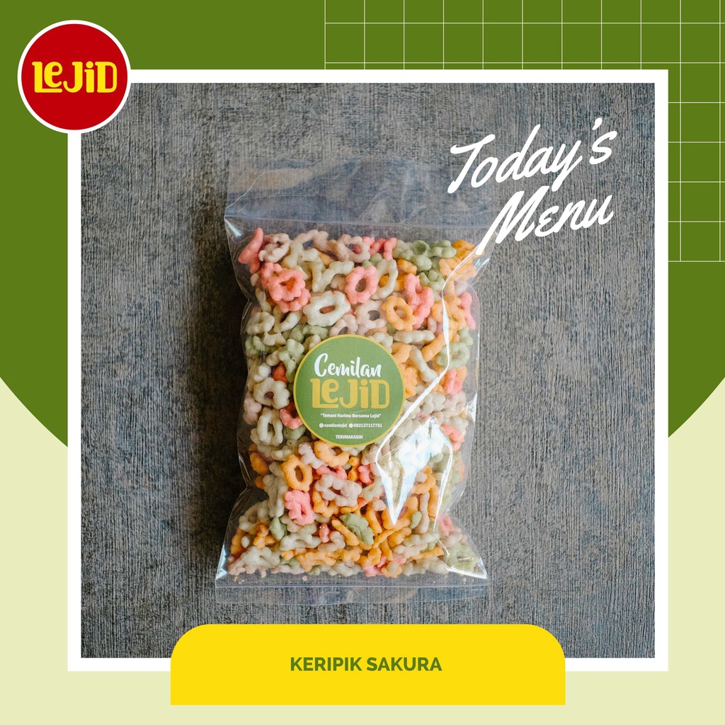 

KERIPIK SAKURA RIRY 200GR / CEMILAN GURIH /JAJANAN / KERUPUK