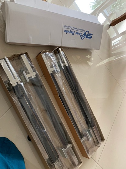 Handle Pintu Rumah Twin M 60 Cm Kayu Gelap Mahoni Maron Kotak Tarikan Pintu Gagang Pintu Kunci Pintu