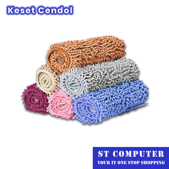 Keset Kaki Cendol Microfiber Anti Slip Kilap Tebal Murah