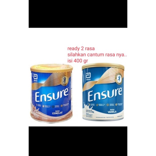 

Susu ENSURE 400 GR - Coklat Vanila Rendah Laktosa