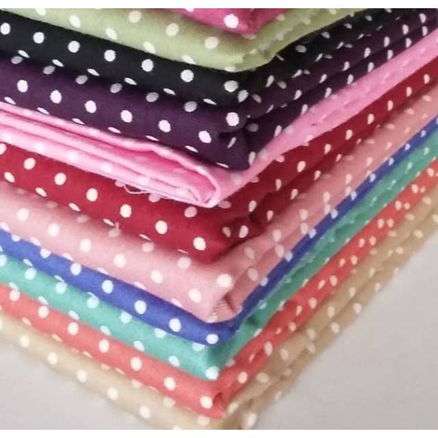 Kain katun jepang polkadot besar by tokai