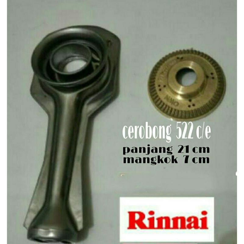 Tungku Burner Kompor RINAI STANLES LUBANG BESAR PANJANG DAN PENDEK