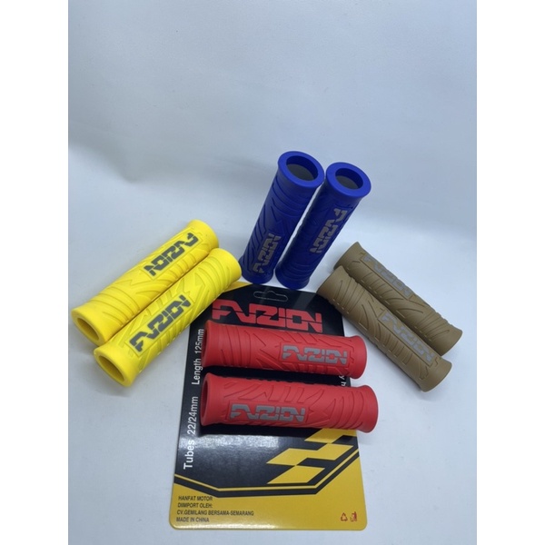 handgrip stang fuzion rubber grip motif new sarung gas karet gas handfat universal variasi motor kiri kanan