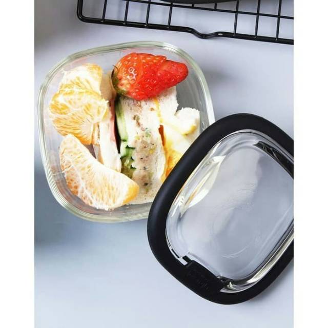 Lock &amp; Lock Oven Glass 300ml hitam