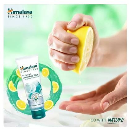 ☘️Yuri Kosmetik☘️ Himalaya Oil Control Lemon Face Wash 50ml