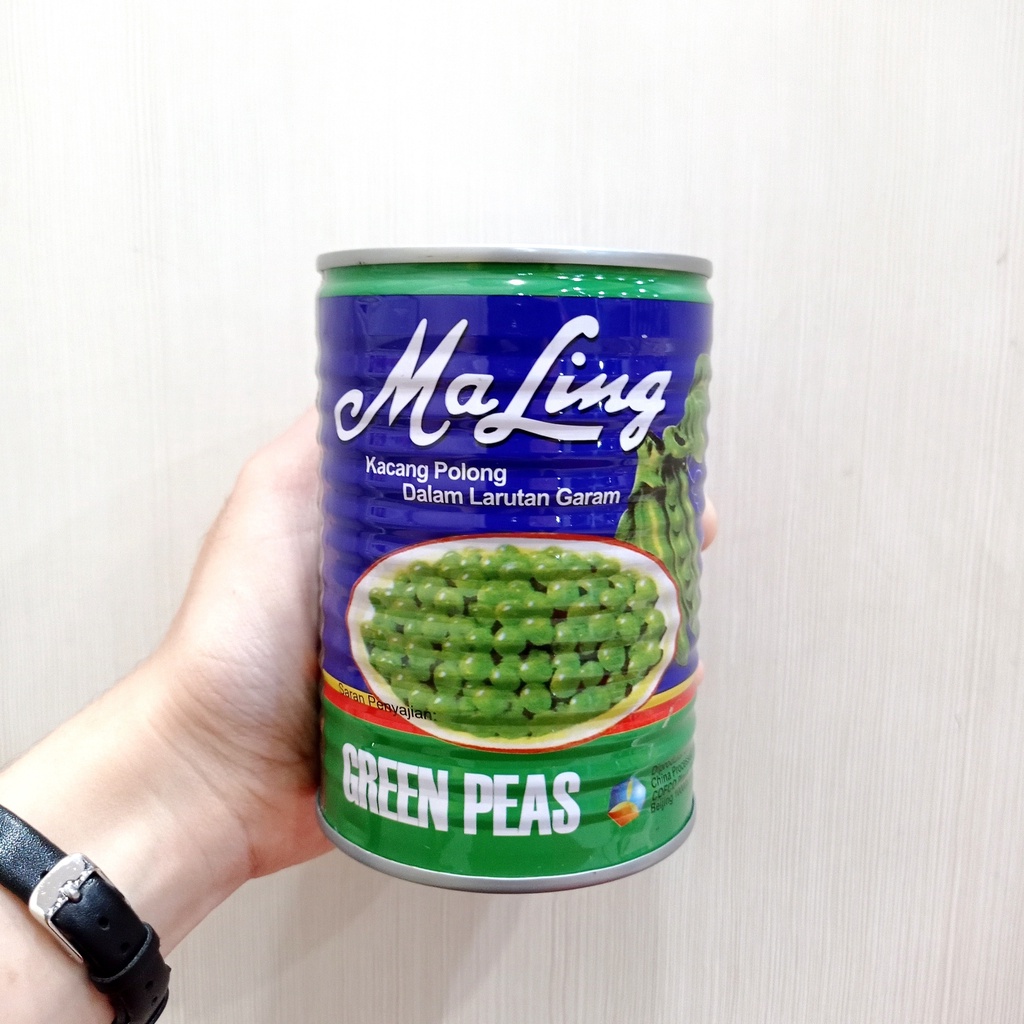 

Ma-ling Green Peas / Kacang Polong Makanan Kaleng 397g