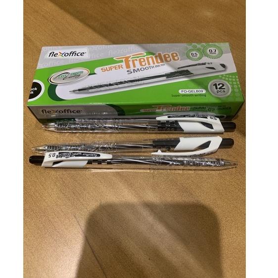 

CUCI GUDANG (12pcs) Pulpen Flexoffice Trendee 0.5mm Cetekan Hitam / Biru / Merah 3588 ㍐