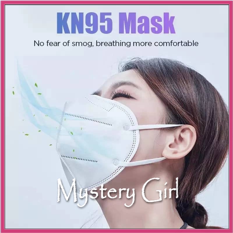 Mysterygirl - (50pcs) KN 95 5 ply disposable adult  face mask MASKER IMPORT IN READY STOK