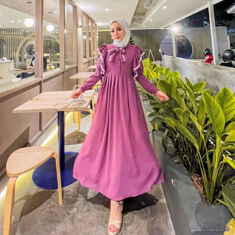 LARISA LARISSA MAURA DRESS CRINGKEL AIRFLOW SOFI ABAYA DRESS MAXY