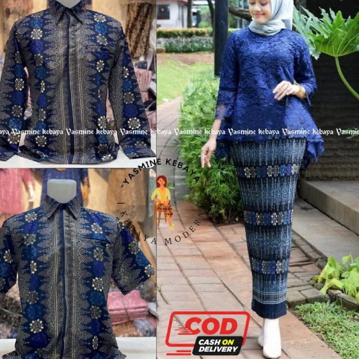 Paling Sesuai.. BAJU BATIK COUPLE / COUPLE SARIMBIT / COUPLE KEBAYA BROKAT TUNIK SET KEMEJA BATIK MO