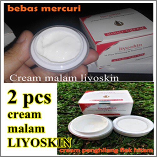 2 pcs cream malam Liyoskin
