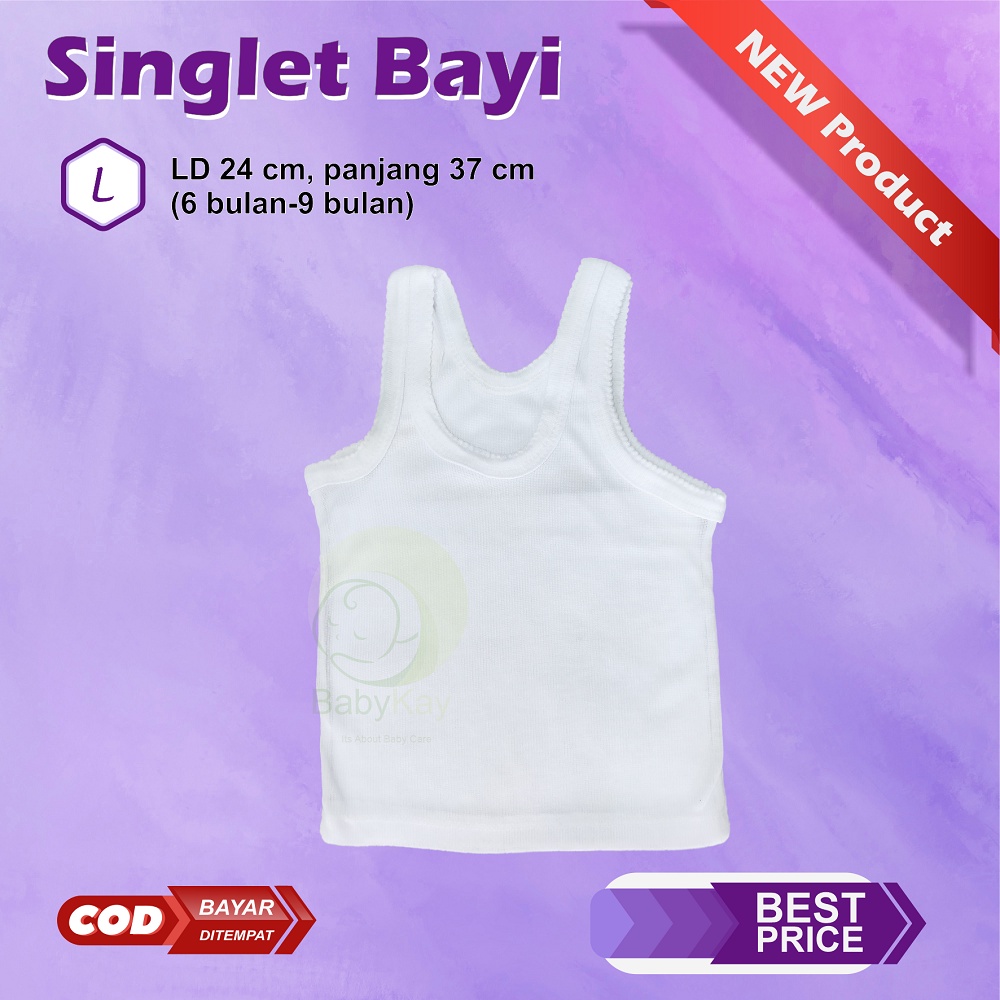 per 6pcs kaos singlet bayi kaos dalam anak bayi murah