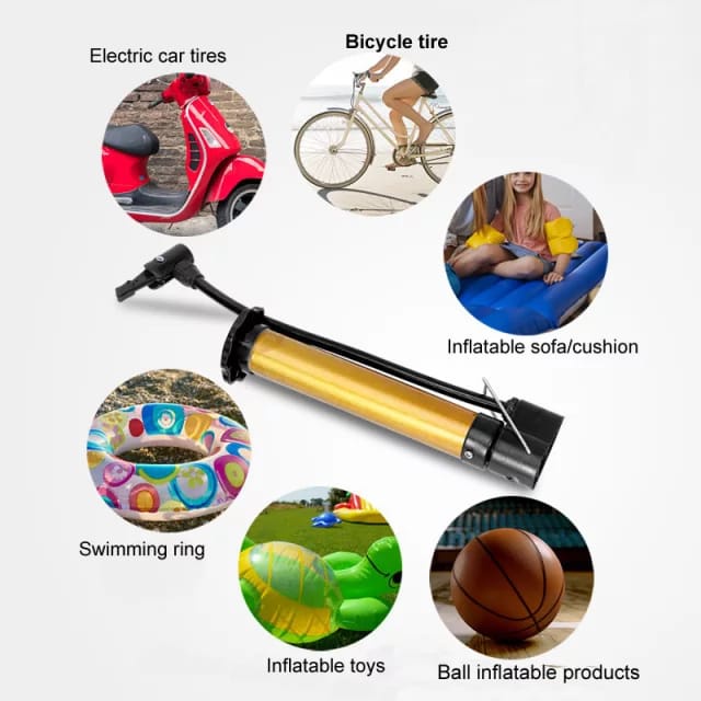POMPA ANGIN MINI,POMPA BOLA MINI GOLD,POMPA MINI BAN SEPEDA,DAN MOTOR