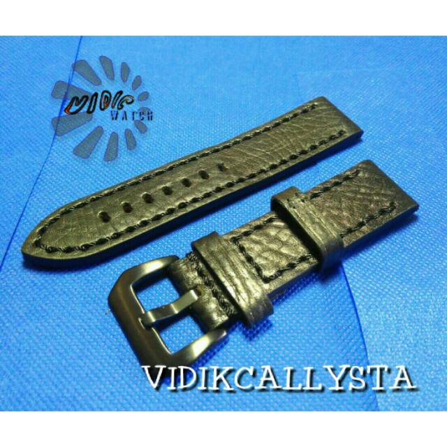 STRAP TALI KULIT UNIVERSAL SEMUA JAM 22 24 MM  PREMIUM QUALITY HITAM DAN COKLAT