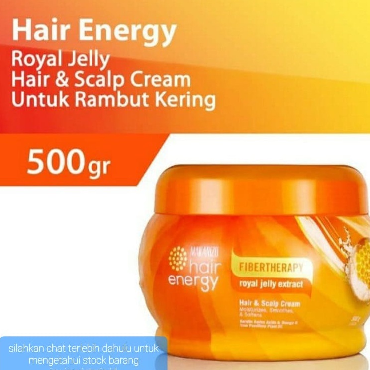 MAKARIZO HAIR ENERGY CREAMBATH ROYAL JELLY 500ML MASKER RAMBUT MASK