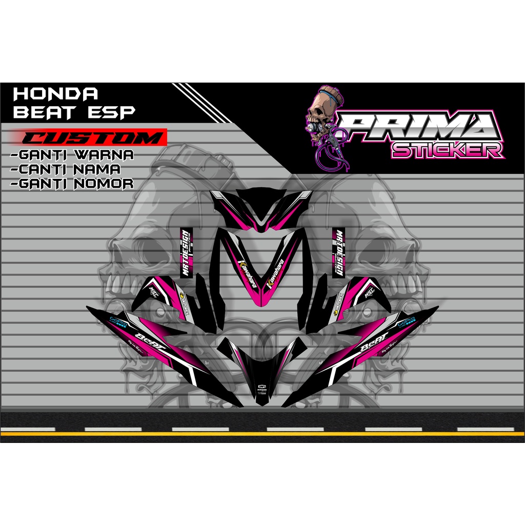 Decal Sticker honda Beat esp custom full body, beat esp