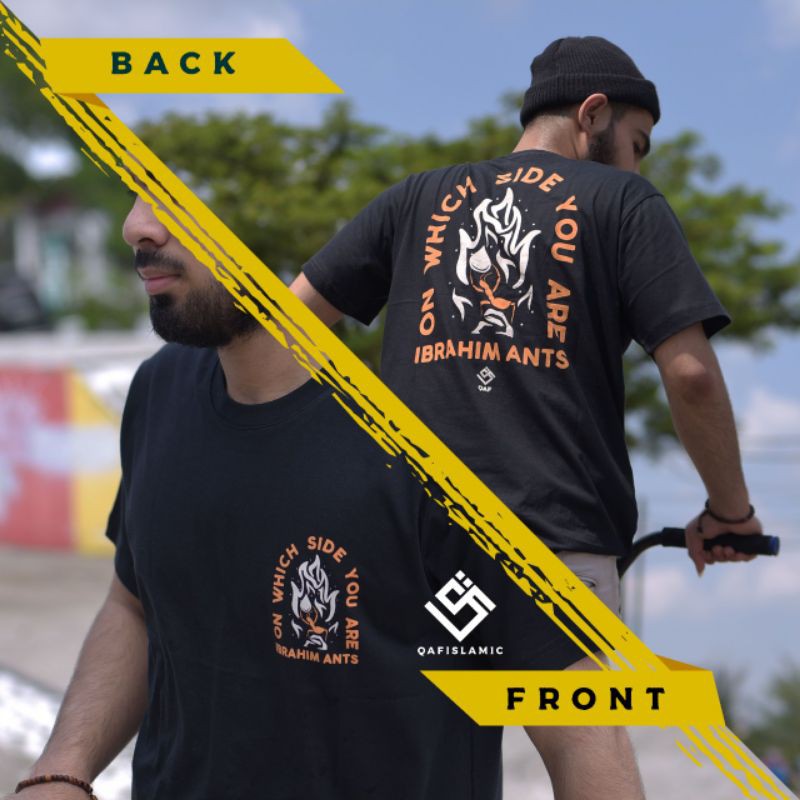 Kaos Muslim Pria Atasan Kekinian Qaf Muslim Apparel Original